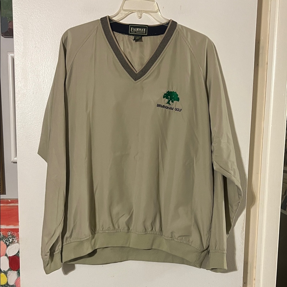 Fairway golf collection v-neck pullover windbreaker
